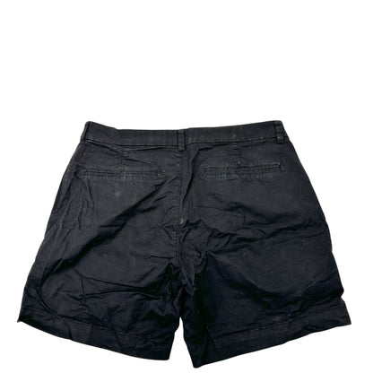 Old Navy Shorts Womens Size 12 Black Everyday Mid-Rise Cotton Blend 7 in Inseam