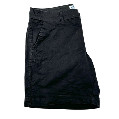 Old Navy Shorts Womens Size 12 Black Everyday Mid-Rise Cotton Blend 7 in Inseam