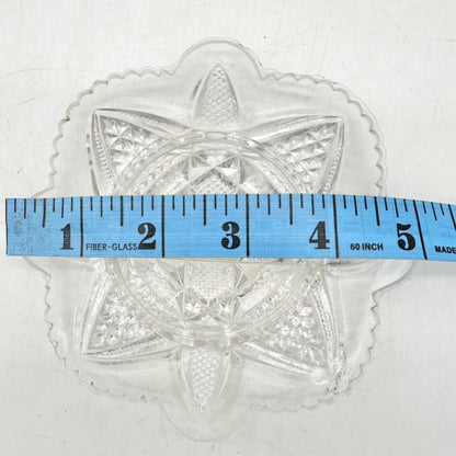 Pennsylvania Balder No 15048 Vtg Glass Childrens 4pc Table Set Diamond Cut TS-53