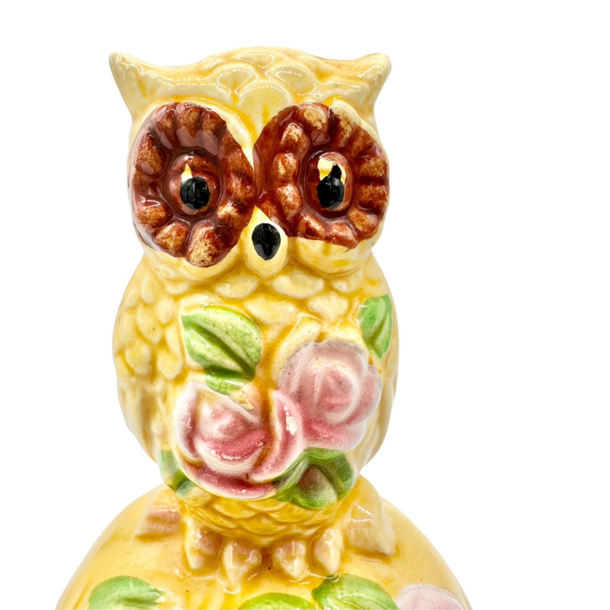 Vintage Washington DC Owl Bell With Floral Design US Capitol Illustration 4.5” H