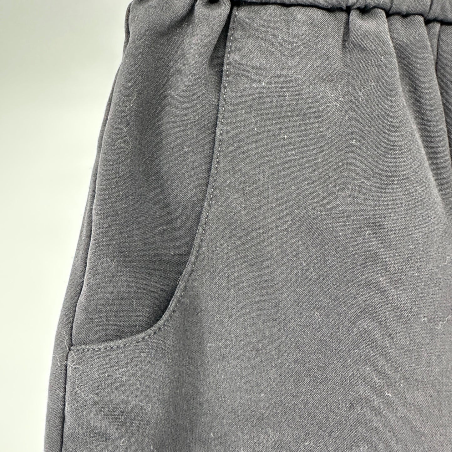 Womens Stretch Pants 16WS Black Wide Leg Polyester Rayon Blend Croft & Barrow