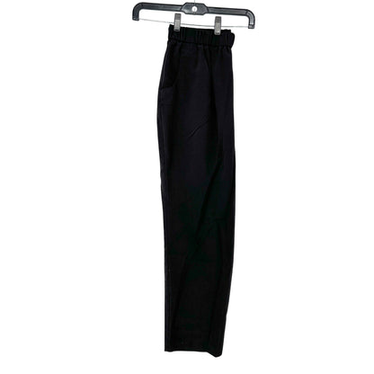 Womens Stretch Pants 16WS Black Wide Leg Polyester Rayon Blend Croft & Barrow