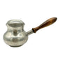 Vintage Stieff Pewter Pipkin Sauce Warmer With Wooden Handle and Pouring Lip