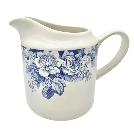 Nautica Bermuda Tablewares Creamer With Blue Floral Design Portugal Vintage