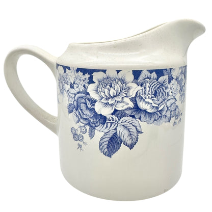 Nautica Bermuda Tablewares Creamer With Blue Floral Design Portugal Vintage
