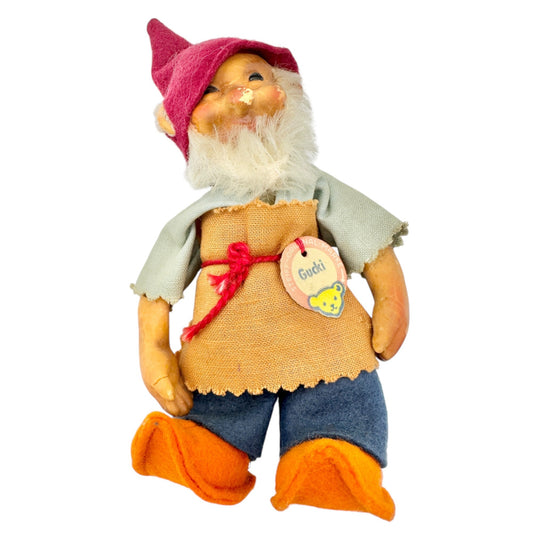 Steiff Gucki Miniature Dwarf Figurine 713,1 Vintage Collectible Germany 1950s 5"