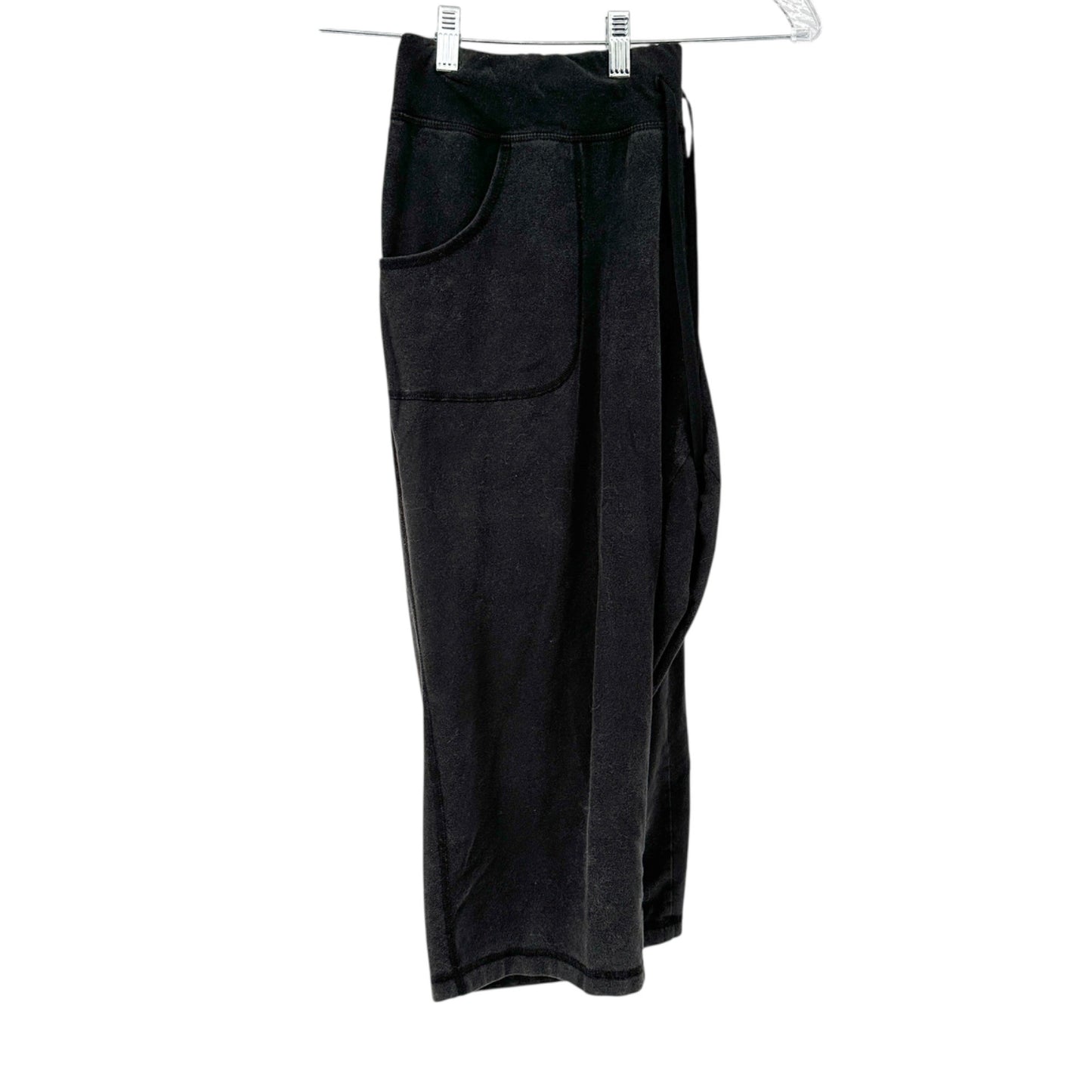 Athletic Works Lounge Pants Womens XXXL 22 Black Terry Pockets Drawstring