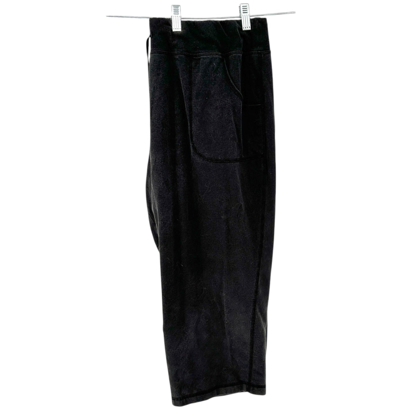 Athletic Works Lounge Pants Womens XXXL 22 Black Terry Pockets Drawstring