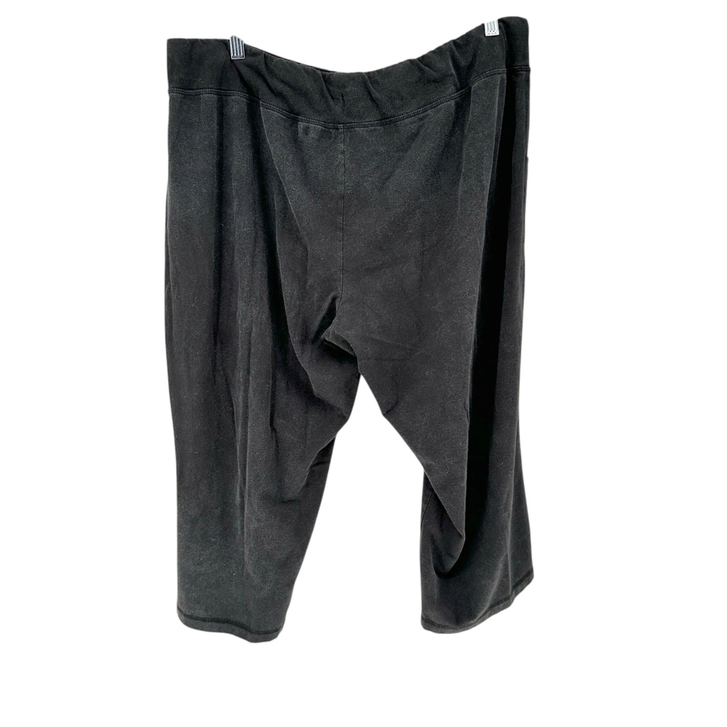 Athletic Works Lounge Pants Womens XXXL 22 Black Terry Pockets Drawstring