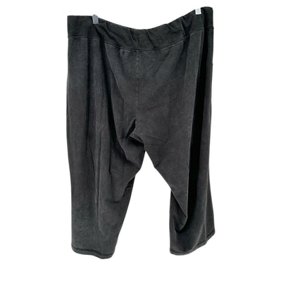 Athletic Works Lounge Pants Womens XXXL 22 Black Terry Pockets Drawstring