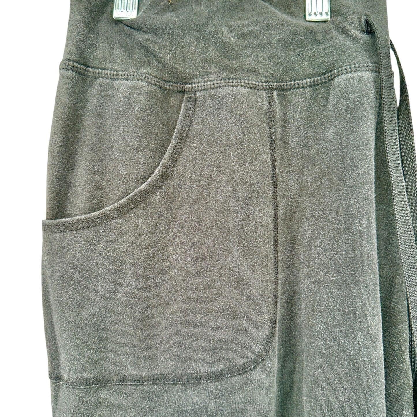 Athletic Works Lounge Pants Womens XXXL 22 Black Terry Pockets Drawstring