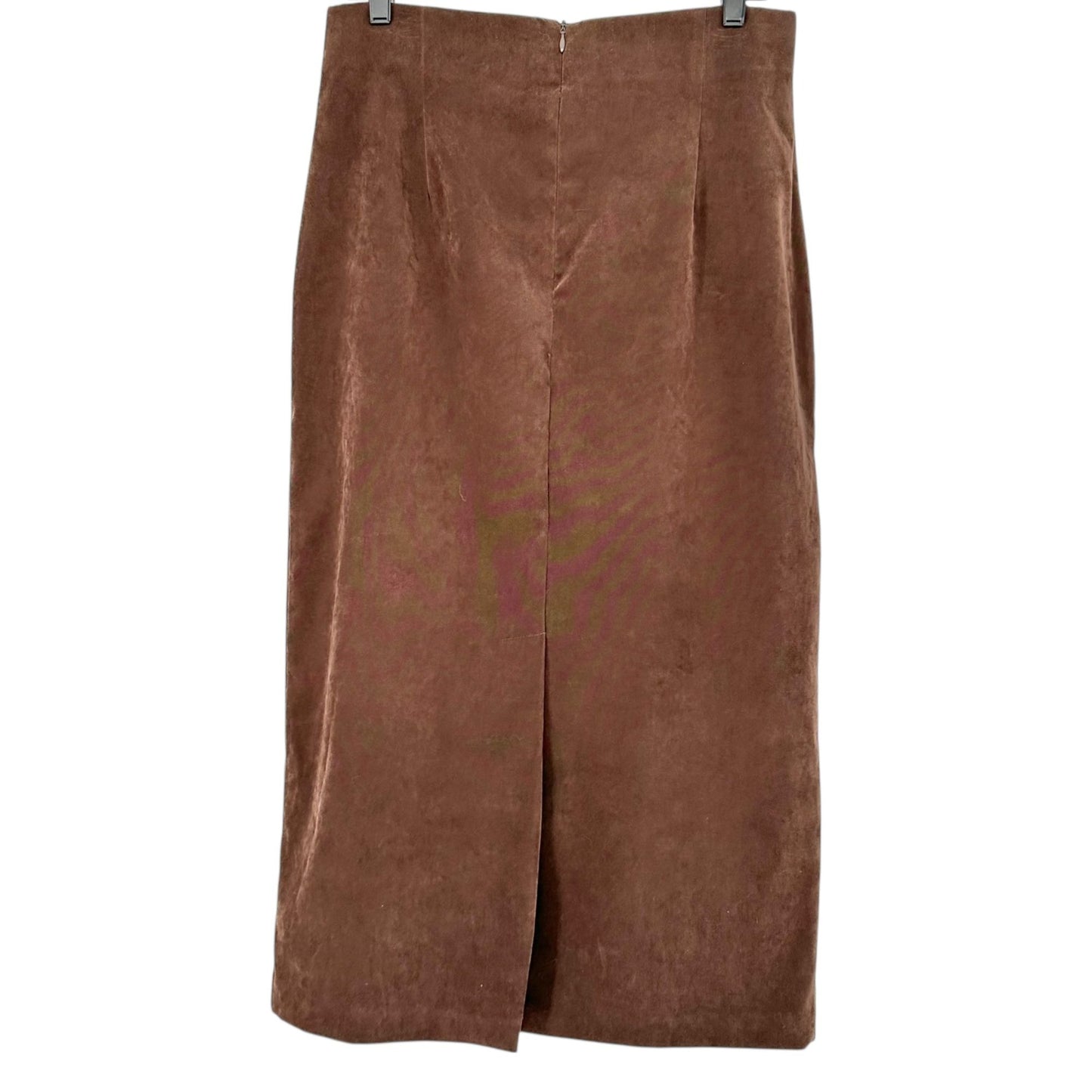 Wildlife Sportswear Midi Skirt SIZE 14 Pleated Front Back Slit 32 in Waist USA