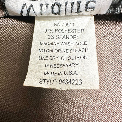 Wildlife Sportswear Midi Skirt SIZE 14 Pleated Front Back Slit 32 in Waist USA