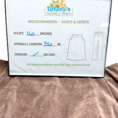 Wildlife Sportswear Midi Skirt SIZE 14 Pleated Front Back Slit 32 in Waist USA