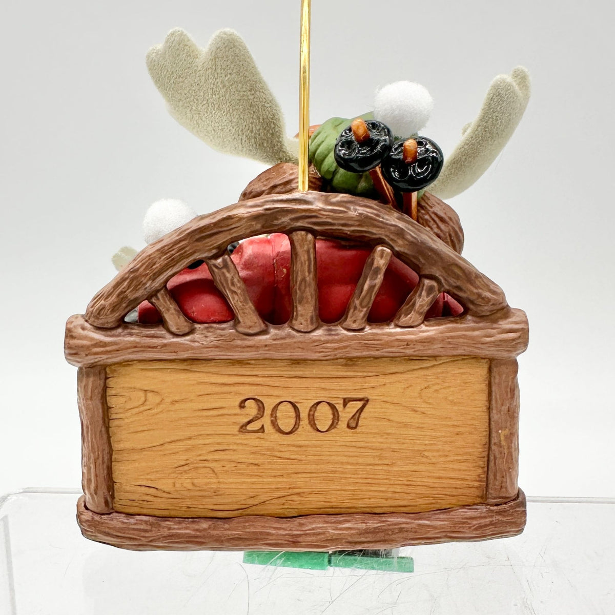 Hallmark Keepsake Downhill Thrills 2007 Christmas Ornament Big Little Moose Ski
