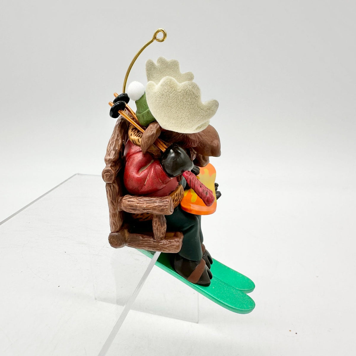 Hallmark Keepsake Downhill Thrills 2007 Christmas Ornament Big Little Moose Ski