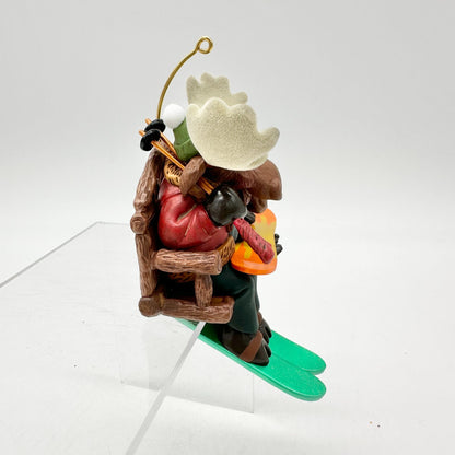 Hallmark Keepsake Downhill Thrills 2007 Christmas Ornament Big Little Moose Ski
