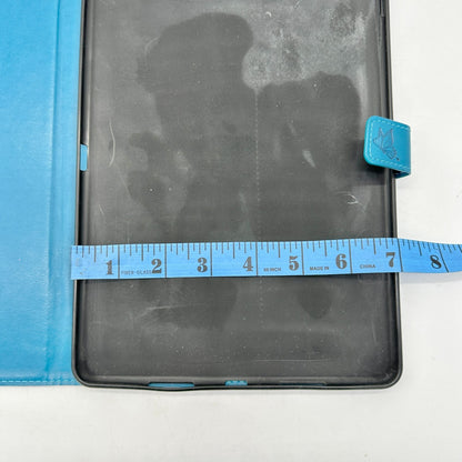 iPad Case Embossed Tree and Cat Design 7x10 inch Fit Magnetic Closure Card Slots