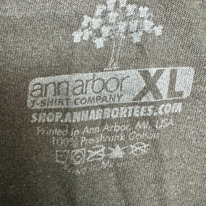 Mechanics Sleeveless Black T-Shirt With Humorous Print XL By Ann Arbor Shirt Co.