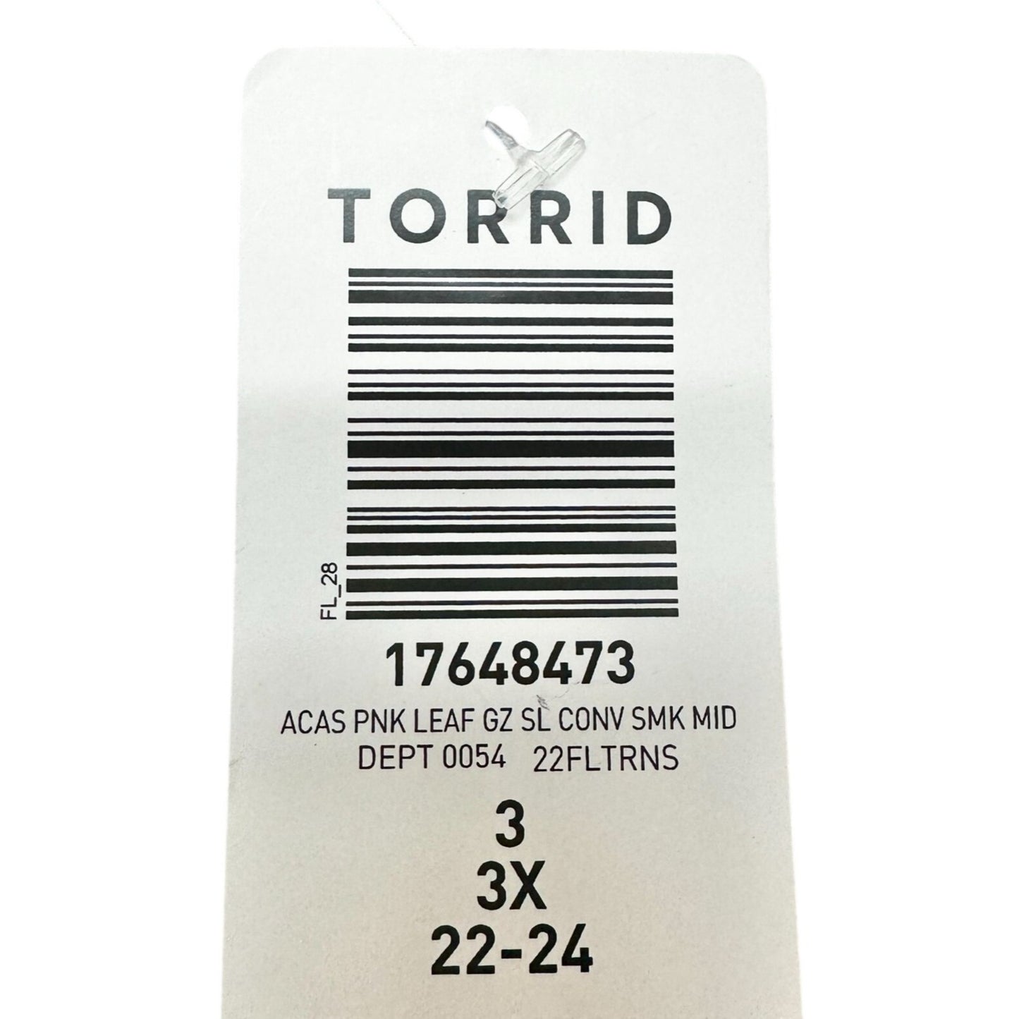 Torrid Womens Pink Leaf Smocked Convertible Midi Dress Strapless 3X 22-24 Rayon