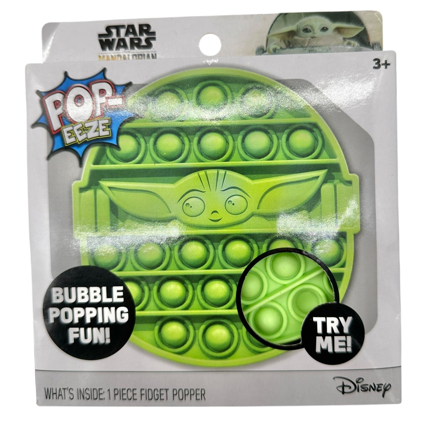 Star Wars Mandalorian Grogu Baby Yoda Pop-Eeze Fidget Toy Bubble Popper