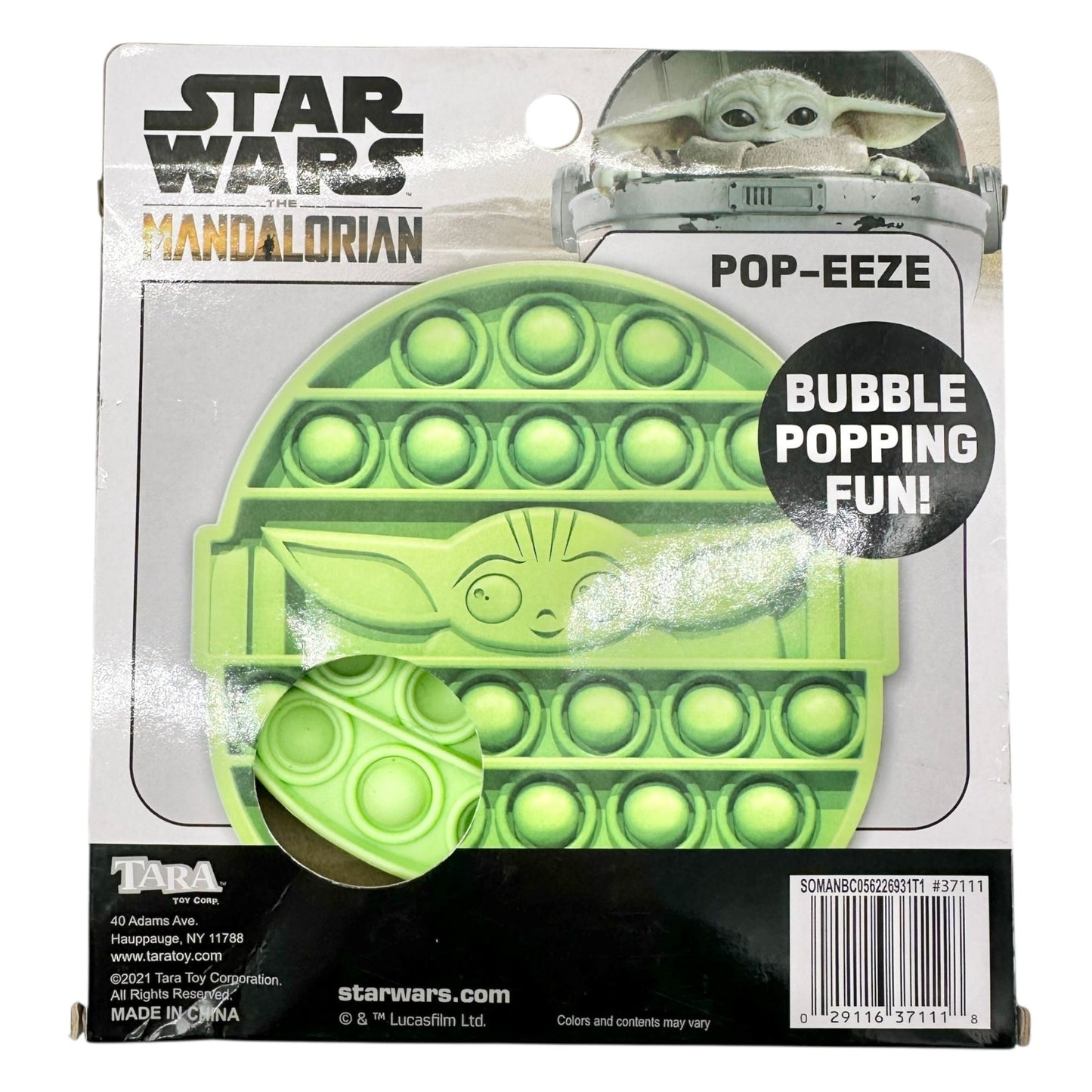 Star Wars Mandalorian Grogu Baby Yoda Pop-Eeze Fidget Toy Bubble Popper