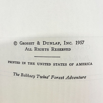 The Bobbsey Twins Forest Adventure By Laura Lee Hope 1957 Hardcover Book Vintage