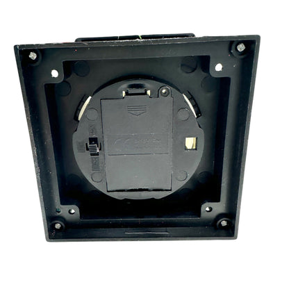 Christmas Lantern With LED Candle Black Plastic Festive Accents Battery WORKS