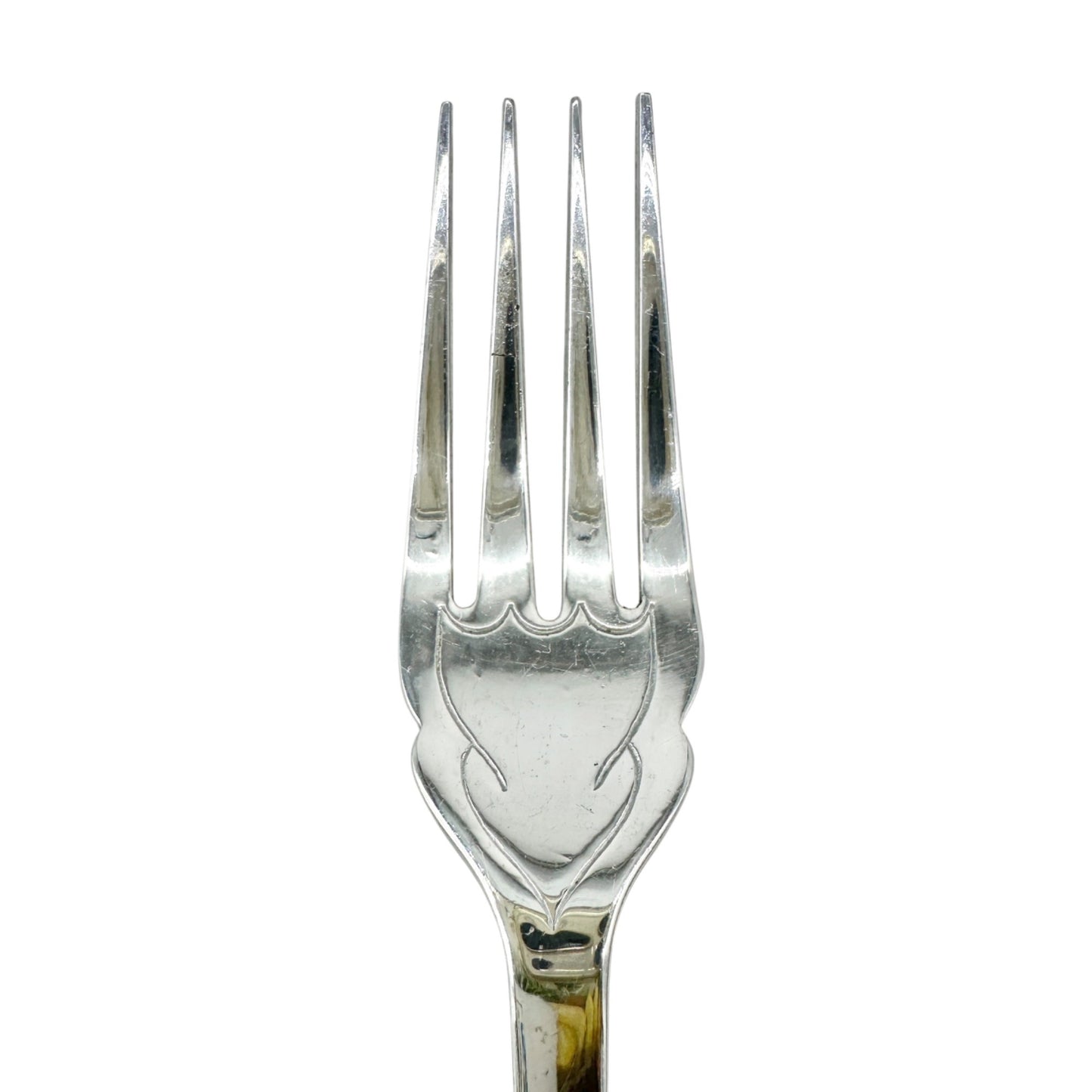 Vtg British Made Stainless Chrome Cutlery Set Yellow Handles 6 Knives 6 Forks