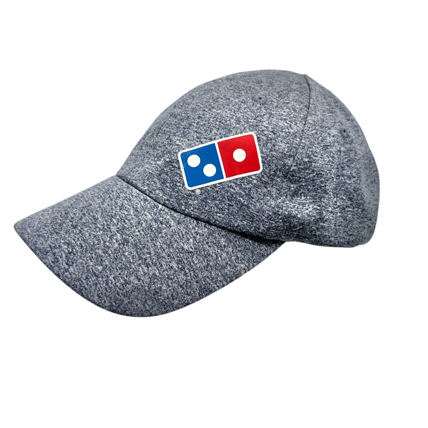 Dominos Pizza Logo Baseball Cap Hat Heathered Gray Reflective Stripe Adjustable
