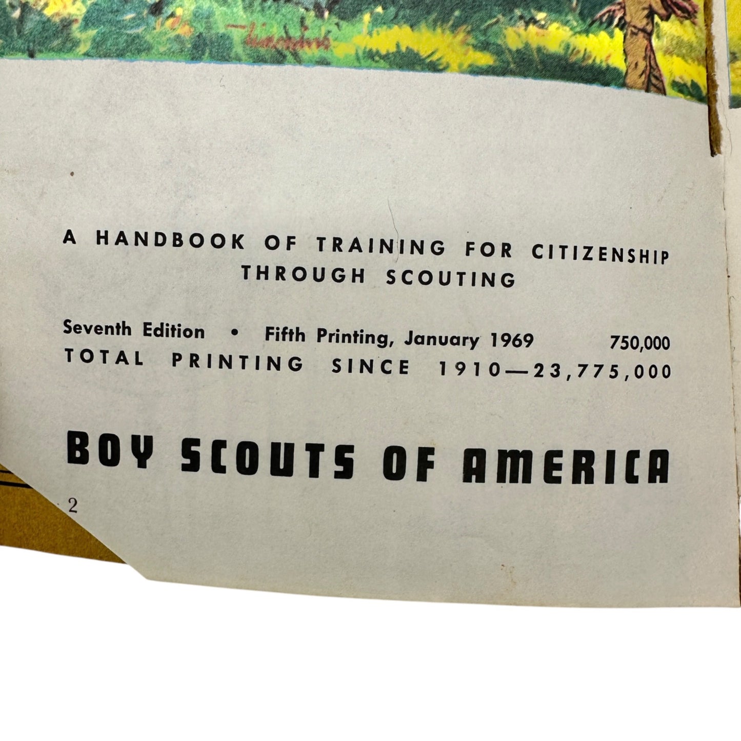 Boy Scouts of America 1969 Handbook For Boys Vintage Paperback Scouting