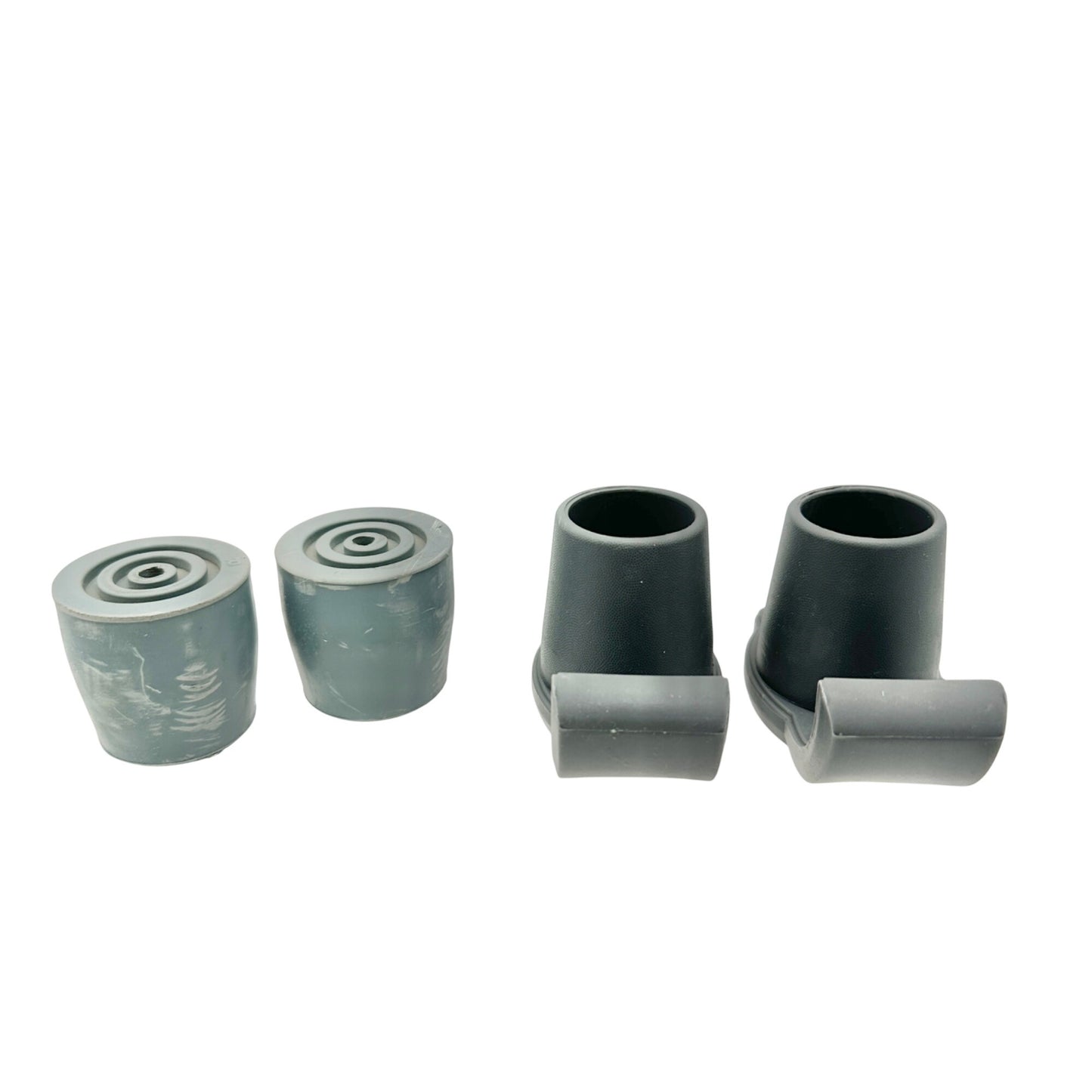 Walker Glider and Stopper Set Rubber Replacement Accessories 2 New 2 Used