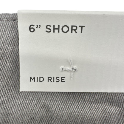 Loft Outlet 6 inch Shorts Womens Size 0 Gray Cotton Blend NEW
