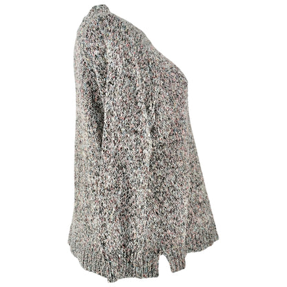 Chaps Sweater Womens 2X Multicolor Knit Cotton Blend LS Boat Neck Relaxed Fit