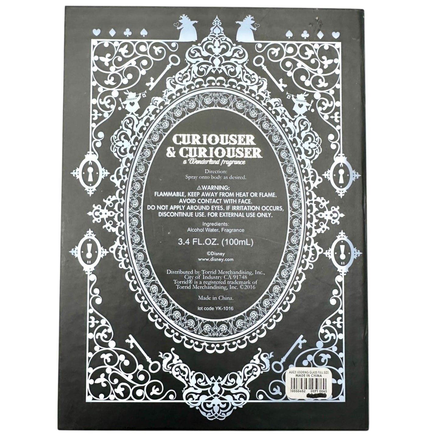 Curiouser and Curiouser A Wonderland Fragrance 3.4 Fl Oz Perfume Disney Gift Box