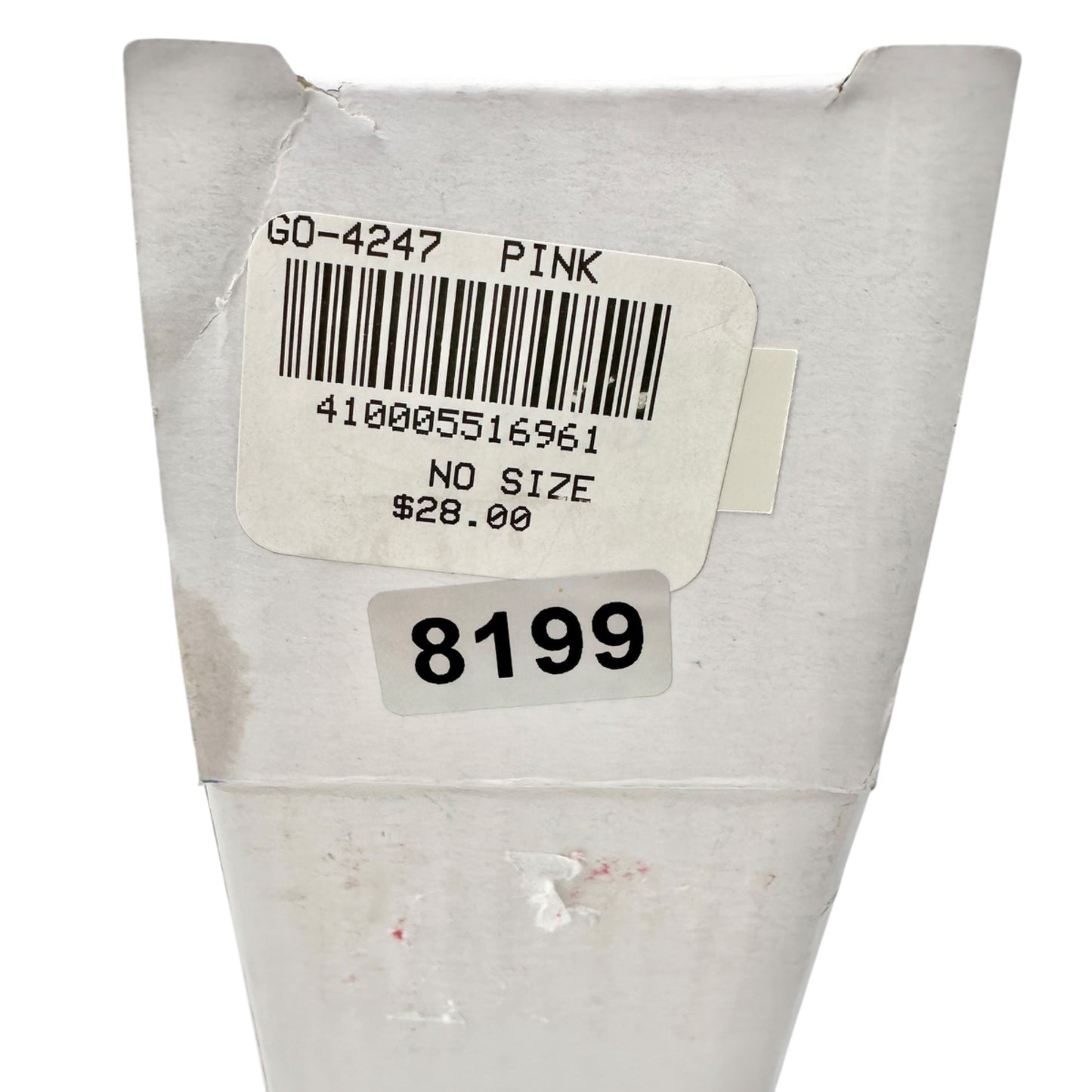 Rosé Champagne Bottle Glass Ornament With Gold Glitter Accent in Original Box