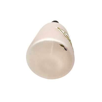 Rosé Champagne Bottle Glass Ornament With Gold Glitter Accent in Original Box