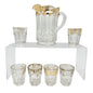 Galloway 7pc Childrens Lemonade Set 15701 Pitcher and 6 Glasses US Glass Co 1904