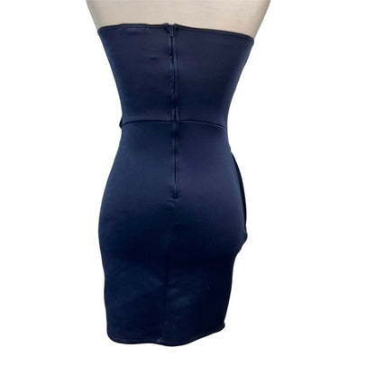 Charlotte Russe Small Dark Blue Strapless Evening Party Dress Nwt Charlotte Russe Small Dark Blue Strapless Evening Party Dress Nwt