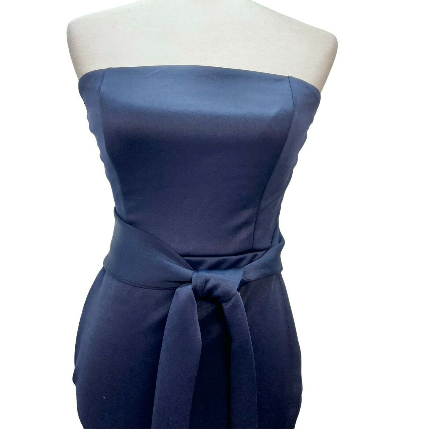 Charlotte Russe Small Dark Blue Strapless Evening Party Dress NWT