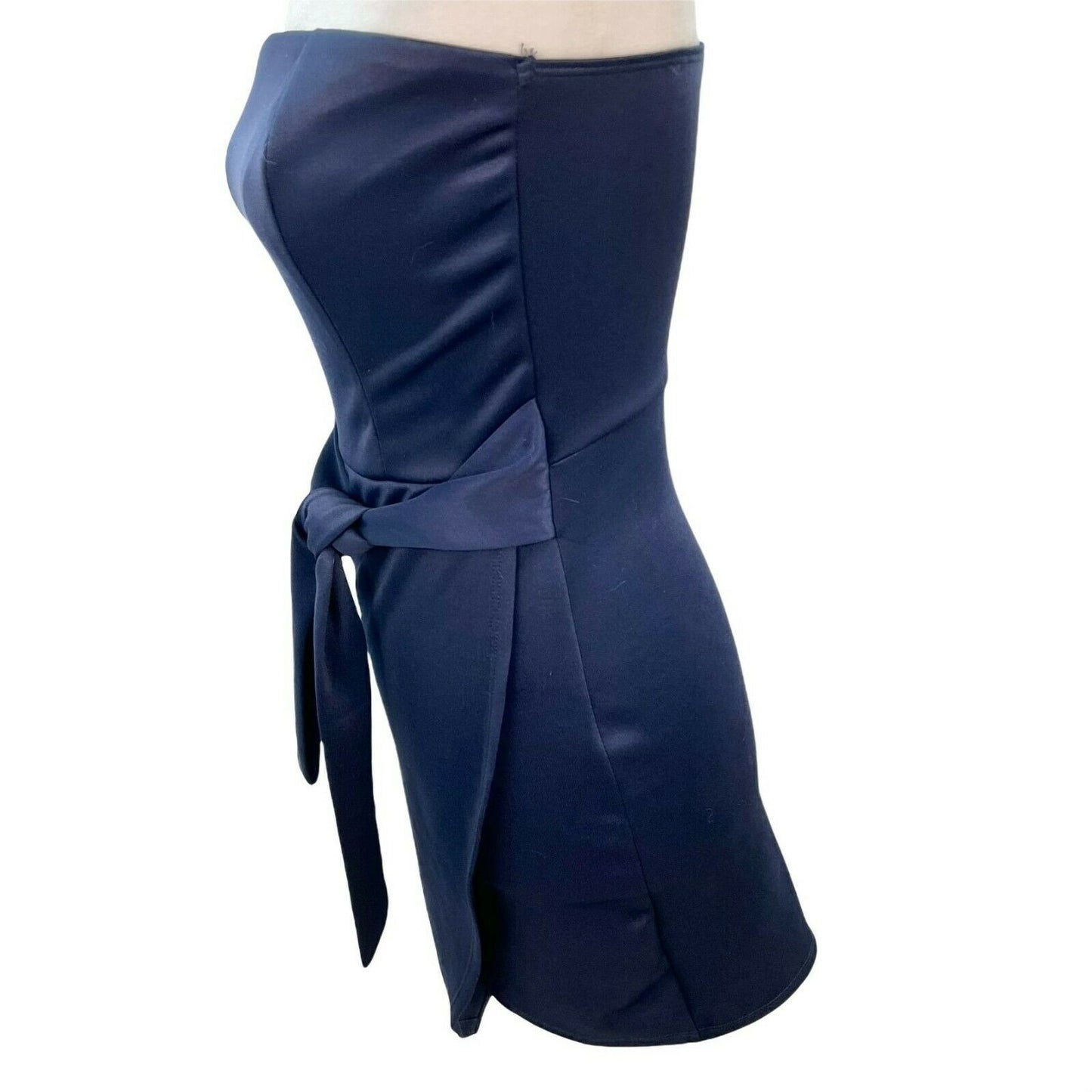 Charlotte Russe Small Dark Blue Strapless Evening Party Dress NWT