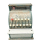 Vintage Toy Cash Register With Functional Buttons and Play Money Drawer Blue Metal