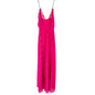 Val Mode Nightgown Womens Small Hot Pink Spaghetti Straps Lace Sheer 56" Length