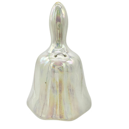 Ocean City Maryland Souvenir Iridescent Ceramic Bell Seashell 4.5" Coastal Decor