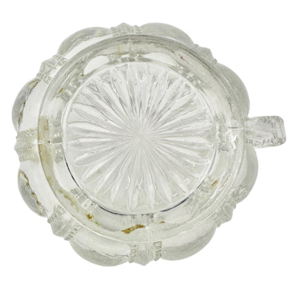 Michigan No 15077 3 Pc Clear Glass Childrens Tableware Set Creamer Sugar Spooner
