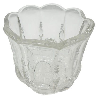 Michigan No 15077 3 Pc Clear Glass Childrens Tableware Set Creamer Sugar Spooner