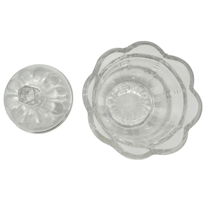 Michigan No 15077 3 Pc Clear Glass Childrens Tableware Set Creamer Sugar Spooner