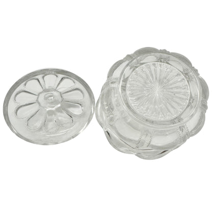 Michigan No 15077 3 Pc Clear Glass Childrens Tableware Set Creamer Sugar Spooner