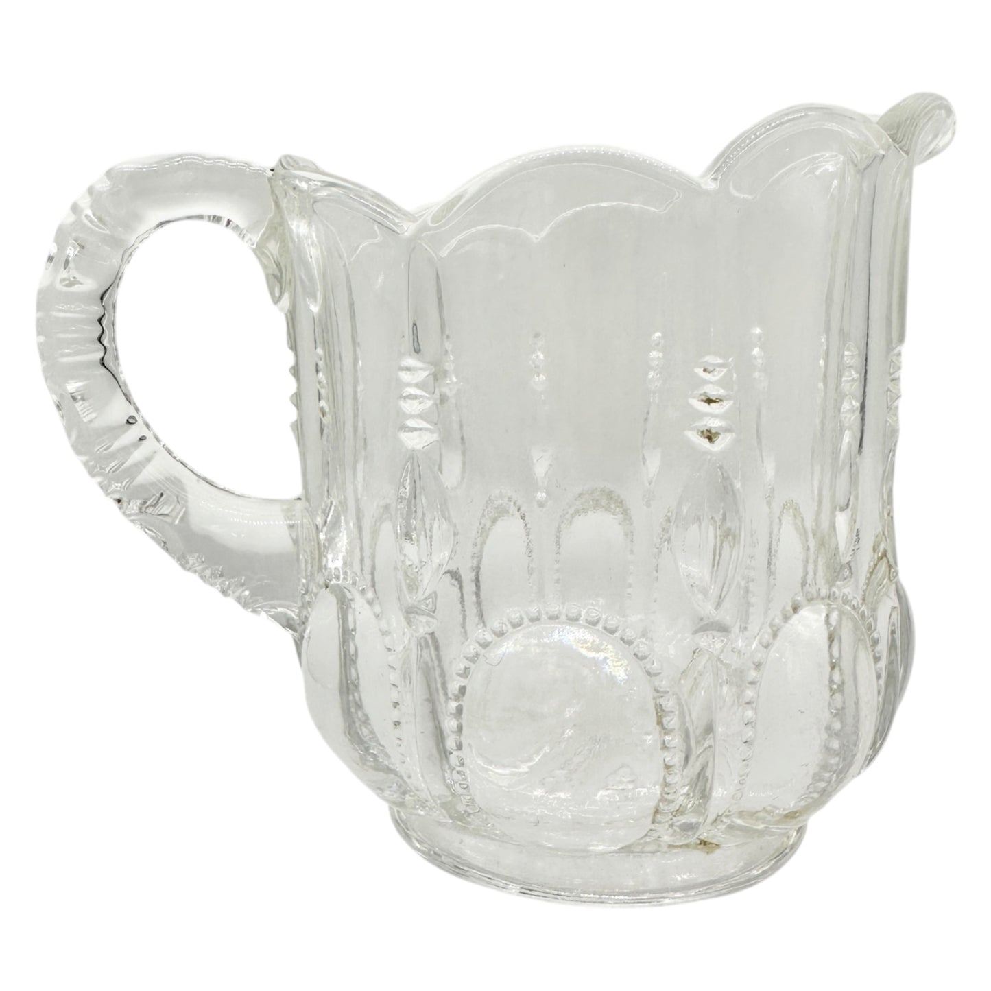 Michigan No 15077 3 Pc Clear Glass Childrens Tableware Set Creamer Sugar Spooner