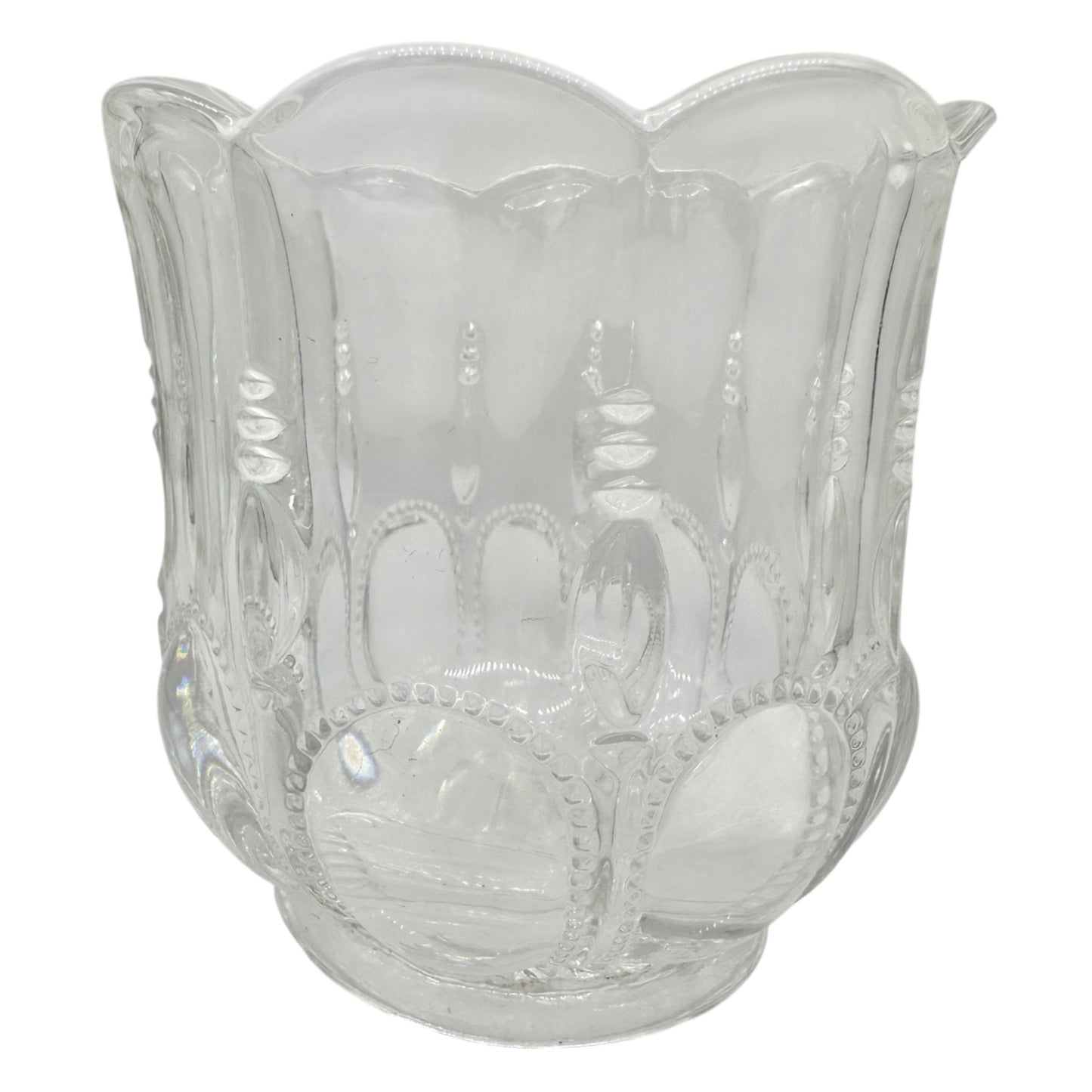Michigan No 15077 3 Pc Clear Glass Childrens Tableware Set Creamer Sugar Spooner